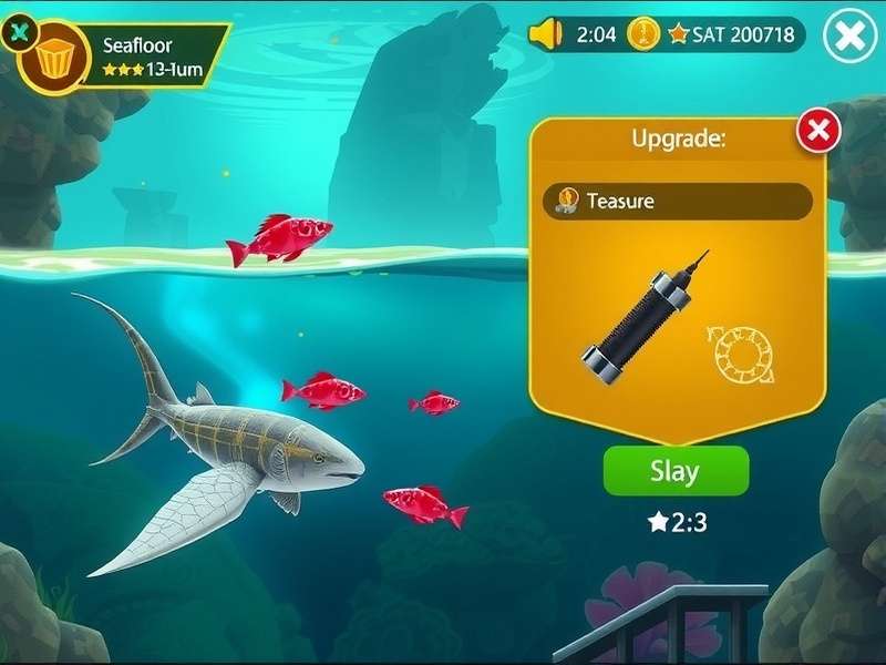 Seafloor Gold Hunt equipment upgrade screen