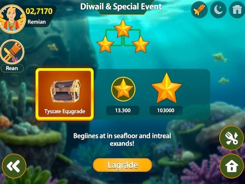 Seafloor Gold Hunt gameplay screenshot showing underwater treasure hunting